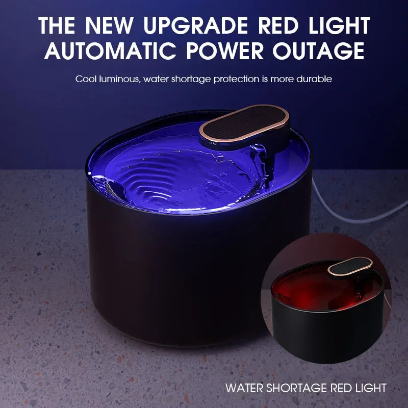 Automatic water fountain for cats