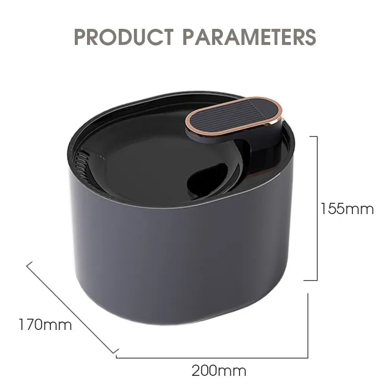 Automatic water fountain for cats