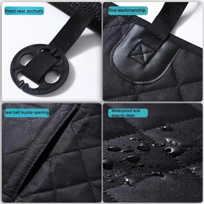 Waterproof rear car seat cover for dogs